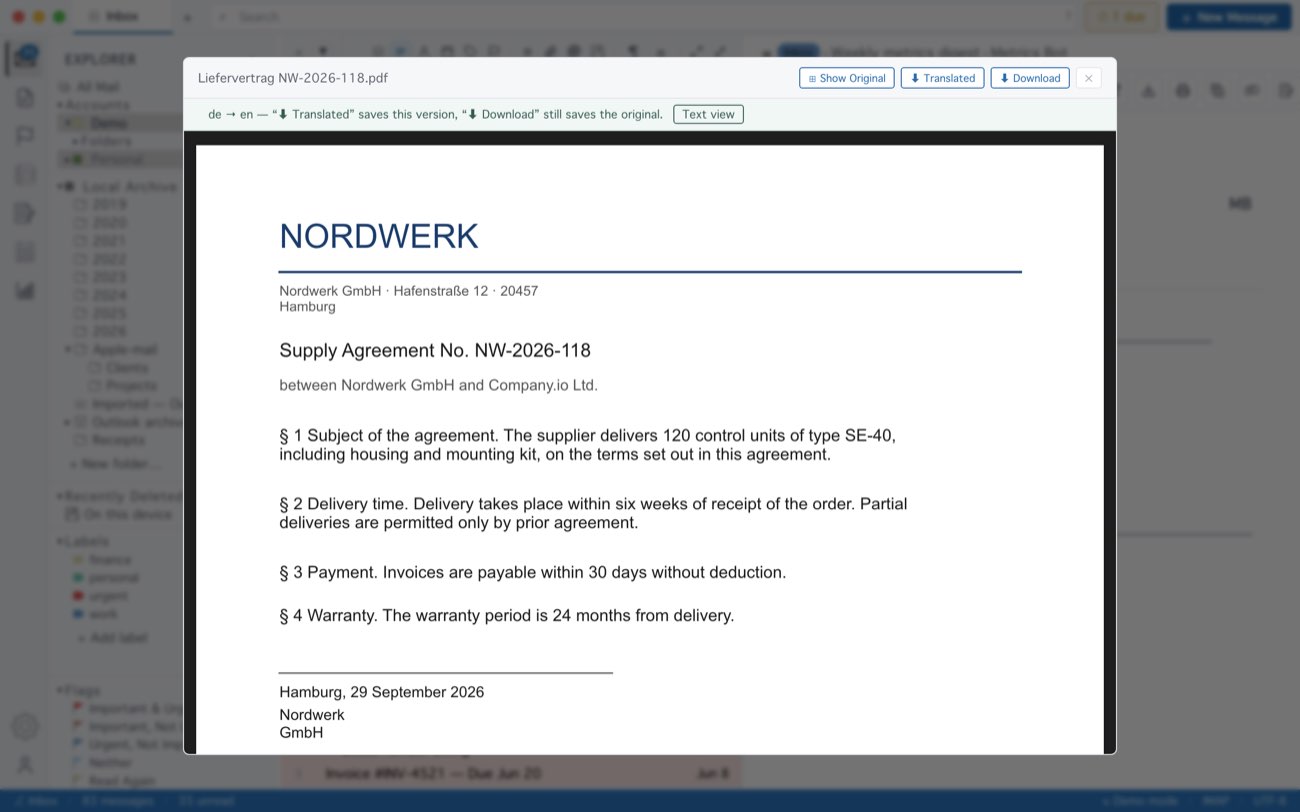 MailCode: A German delivery contract, translated on its own page.